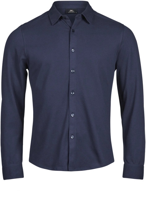 Πουκάμισο Luxury Stretch 1416 Tee Jays Tailored Fit Navy