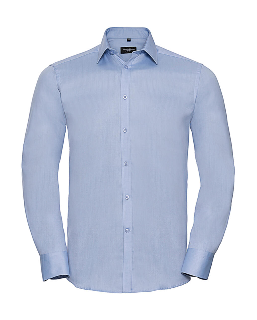 Ανδρικό Μακρυμάνικο Πουκάμισο Herringbone 0R962M0 Russell Collection Tailored Fit Light Blue