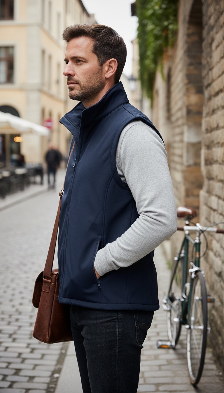 Ανδρικό Αμάνικο Μπουφάν Softshell Bodywarmer R232M Result Core Navy ανδρικά Simple Wear