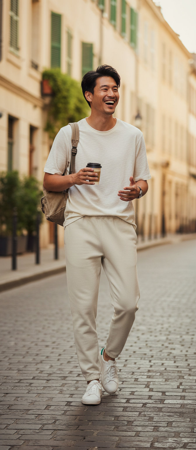 Παντελόνι Φόρμας Softstyle Midweight Pocket Sf100 Gildan Off White ανδρικά Παντελόνια Simple Wear