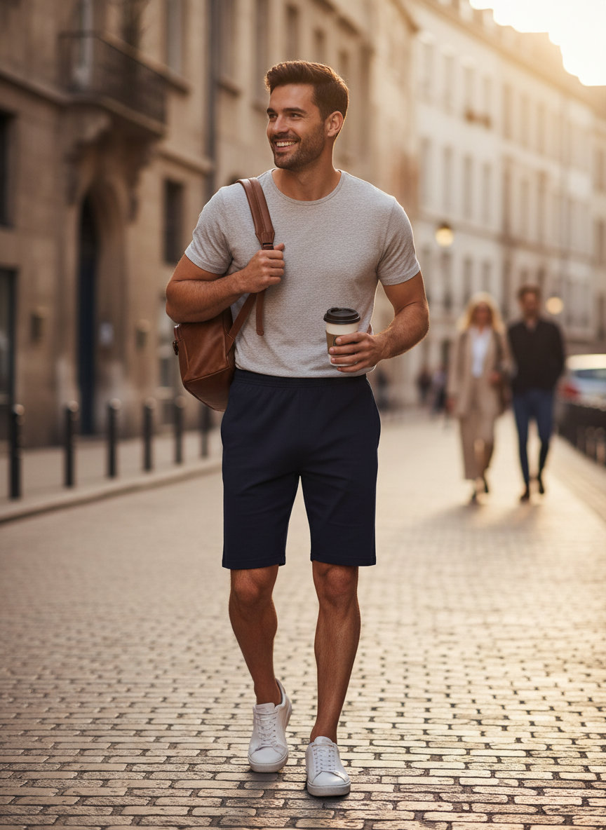 Σορτς 0640520 Fruit of the Loom Iconic 195 Jersey Deep Navy