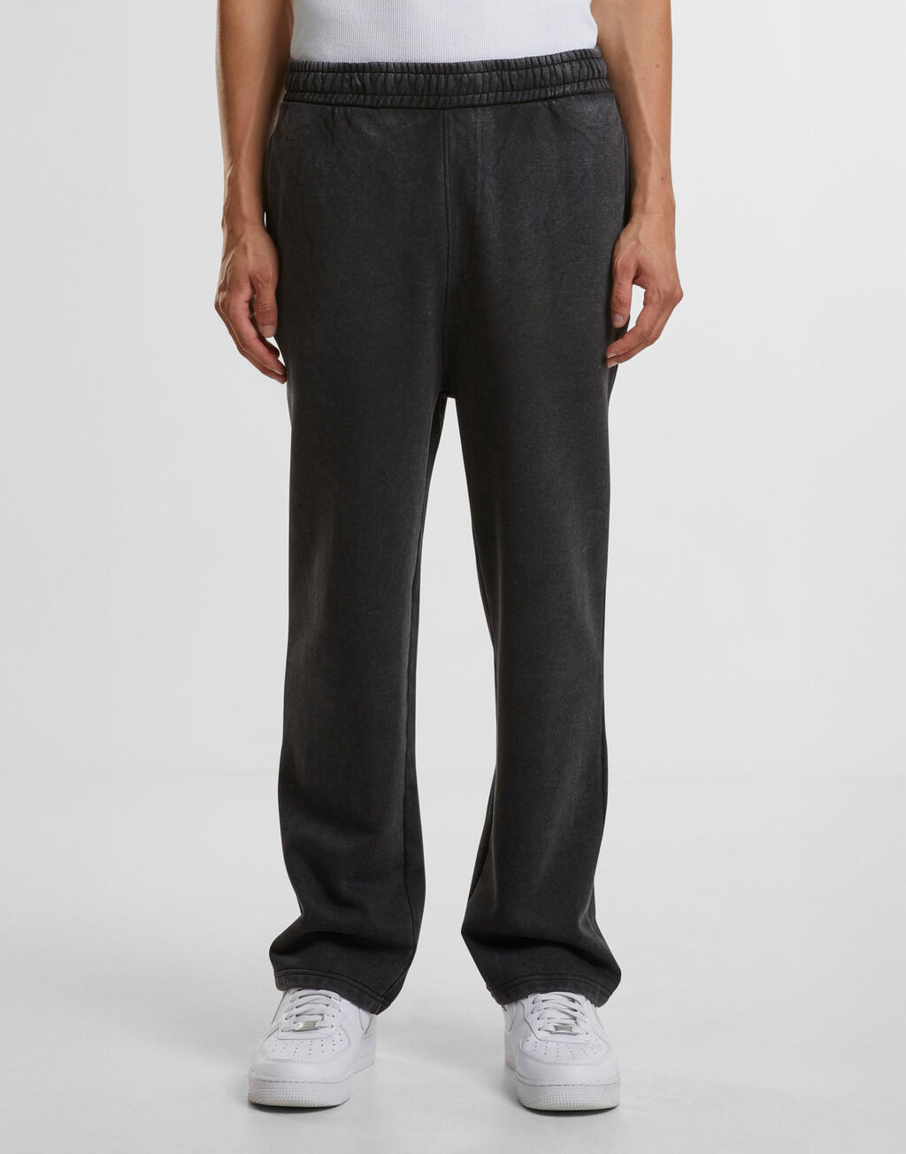 Παντελόνι Φόρμας BY296 Build Your Brand Vintage Heavy Trackpants Black