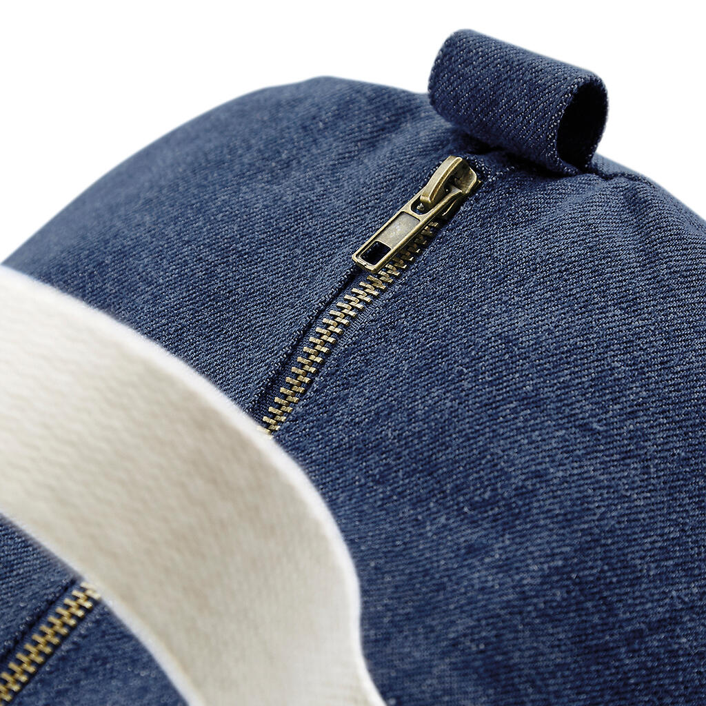 Denim Barrel Bag 20L Bagbase Bg646 Blue Είδη Ταξιδιου Σακ Βουαγιάζ Simple Wear