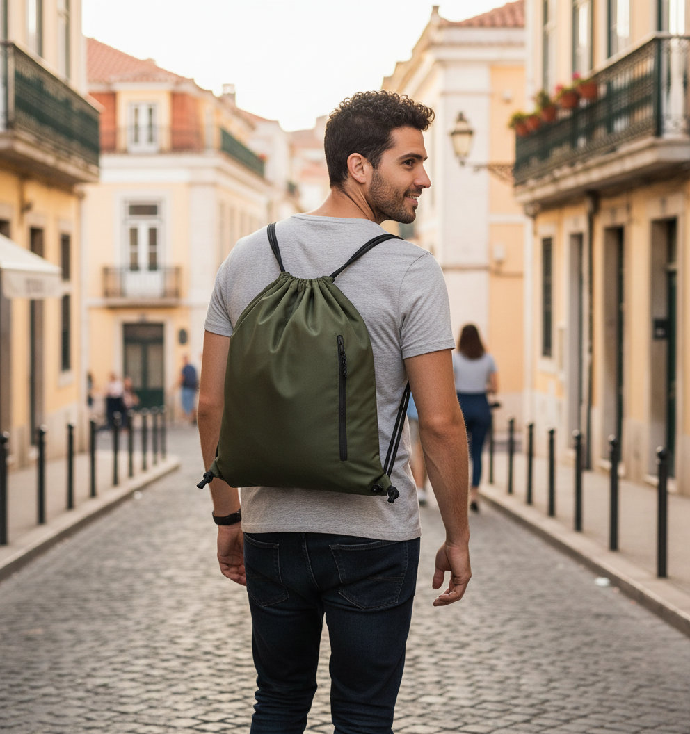 Τσάντα Πουγκί Bg281 Bag Base Recycled Drawstring Military Green Είδη Ταξιδιου Τσάντες Πουγκιά Simple Wear
