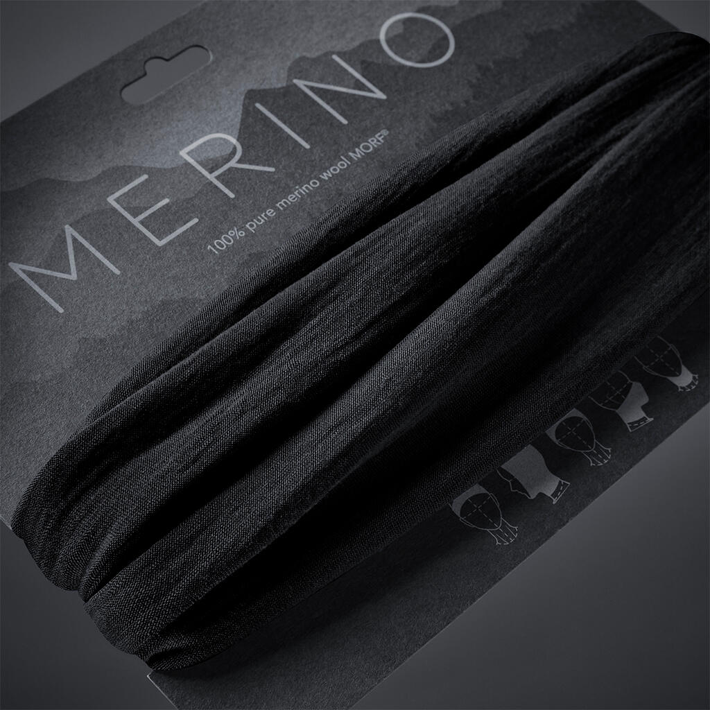 Morf Merino Beechfield B916 Black αξεσουάρ Κασκόλ Simple Wear