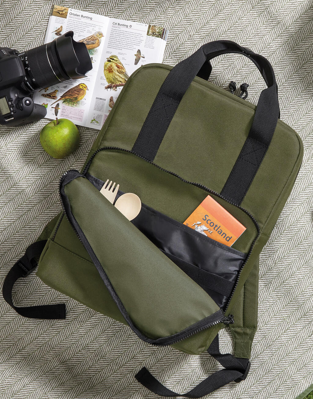 Ισοθερμικό Σακίδιο Πλάτης Bg287 Bagbase Recycled Twin Handle Cooler Backpack Military Green Είδη Ταξιδιου Τσάντες Simple Wear