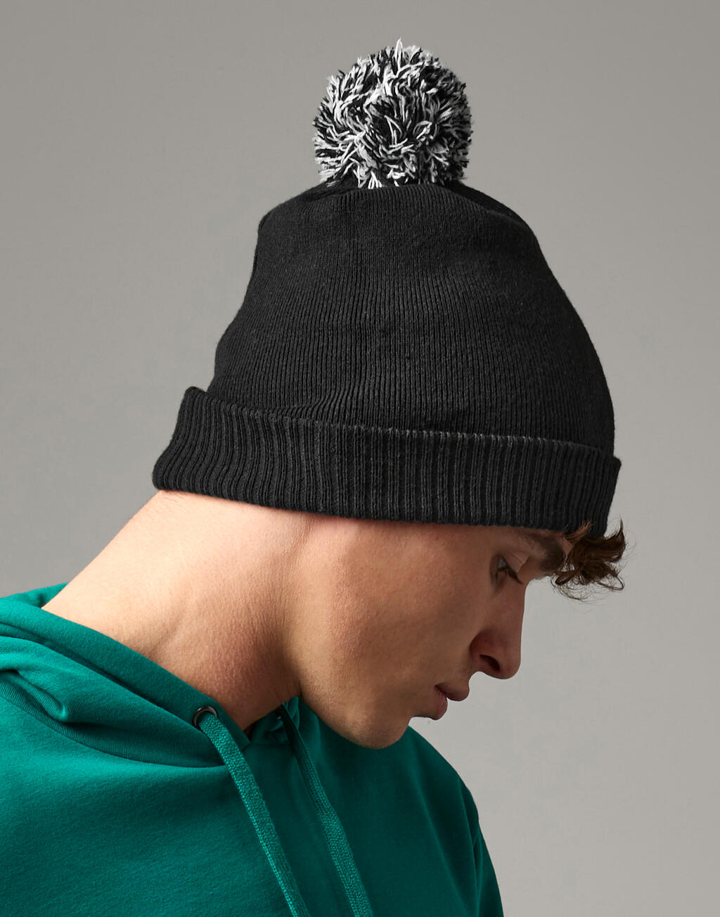 Σκούφος Recycled Snowstar Beanie B450R Beechfield Black/White