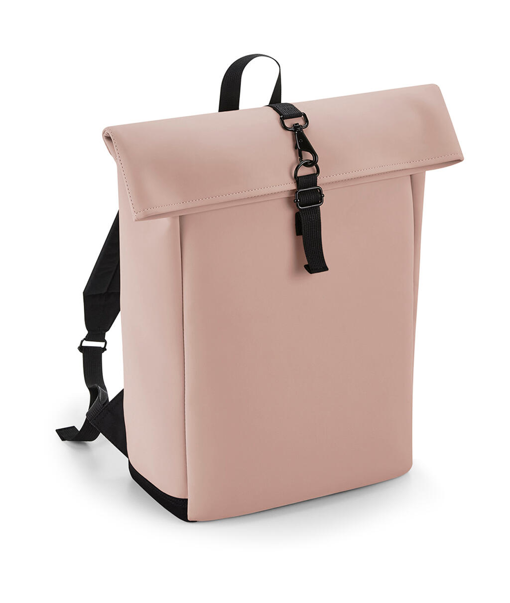 Σακίδιο Πλάτης Matte PU Rolltop BG335 Bagbase Nude Ροζ