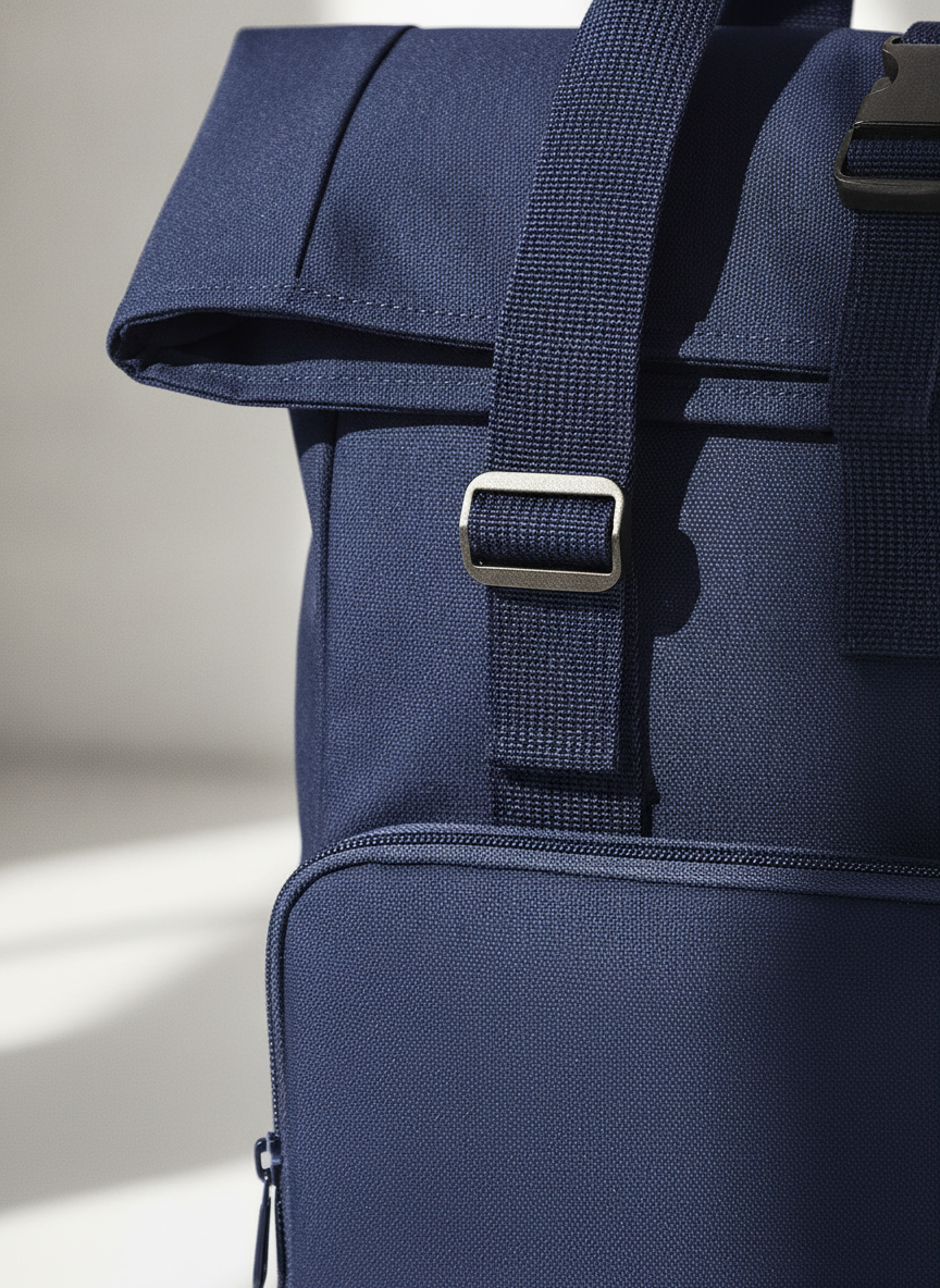 Τσάντα Πλάτης Roll-Top Bg118 Bag Base Navy Dusk Είδη Ταξιδιου Τσάντες Simple Wear