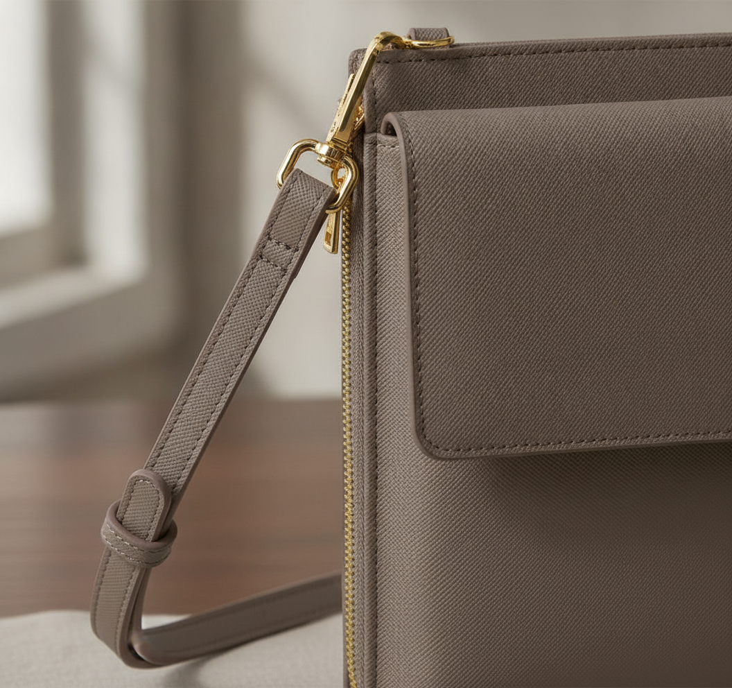 Τσαντάκι Cross Body Bg767 Bag Base Boutique Taupe Είδη Ταξιδιου Τσαντάκια Simple Wear