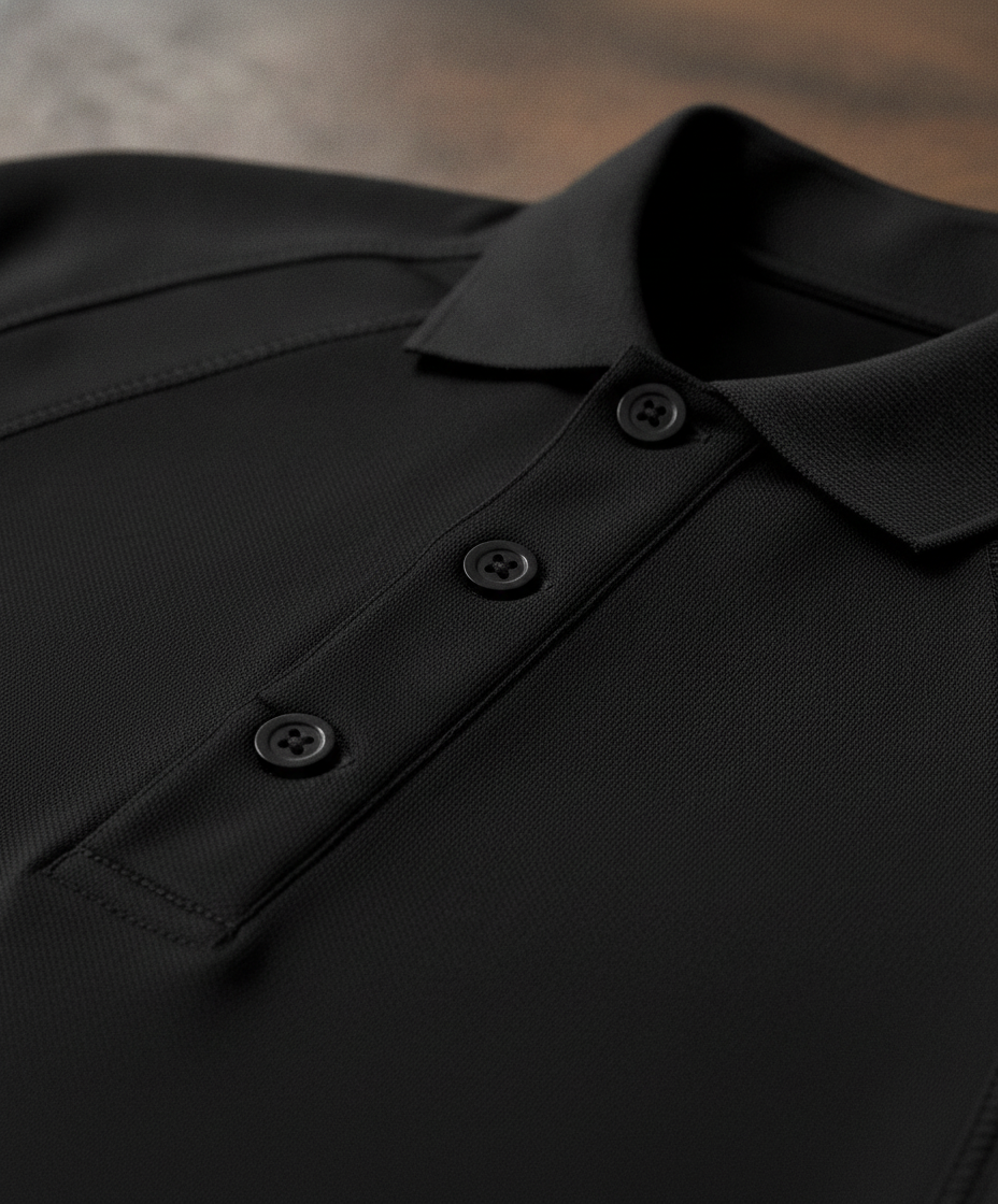 Ανδρικό Polo Coolweave Trs147 Regatta Black ανδρικά Μπλούζες Simple Wear