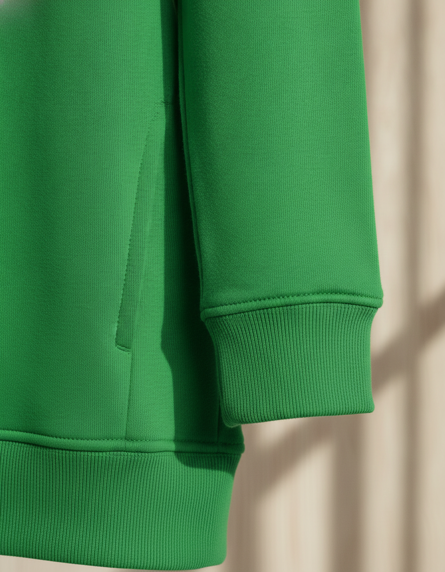 Organic Hoodie Φούτερ Wu33B B C Apple Green ανδρικά Simple Wear