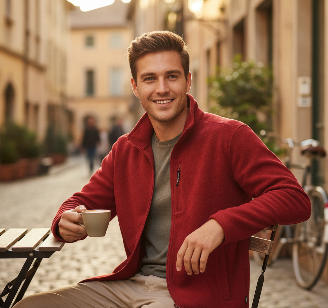 Ζακέτα Micro Full Zip Fleece Trf557 Regatta Classic Red ανδρικά Μπουφάν Simple Wear