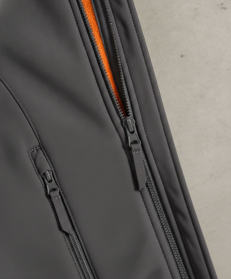Ανδρικό Μπουφάν Softshell Jui62 B C Id 701 Dark Grey Neon Orange ανδρικά Simple Wear