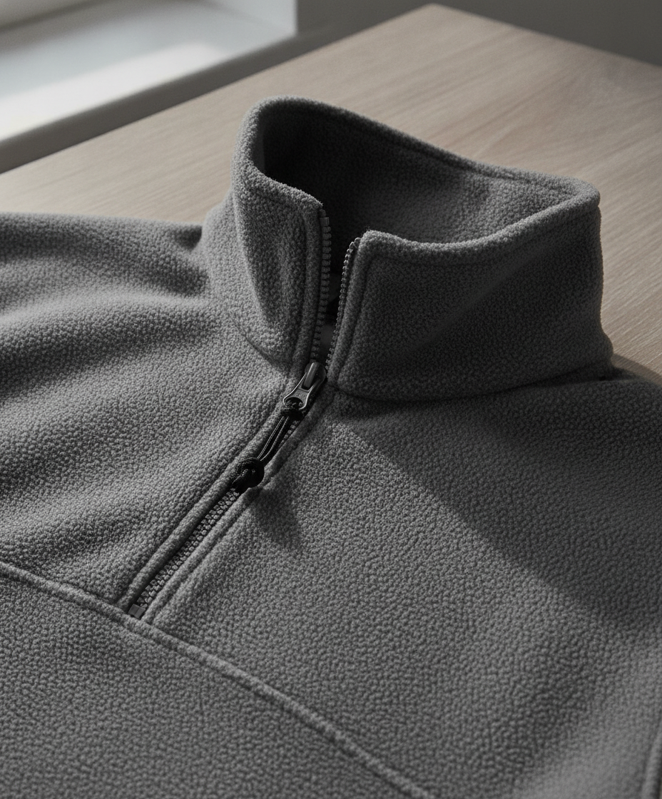 Ζακέτα Fleece με Φερμουάρ 1 4 Highlander B C Charcoal ανδρικά Μπουφάν Simple Wear