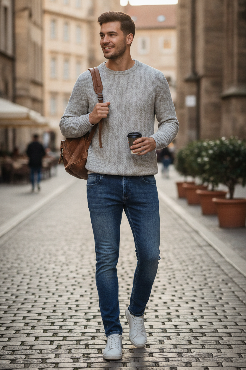 Holger Jeans Def Dfjs095-03638 Midblue Washed Outlet ανδρικά Simple Wear