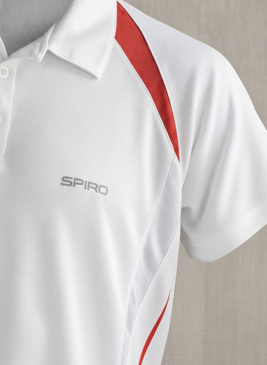 Ανδρικό Polo S177M Spiro Team Spirit White Red ανδρικά Μπλούζες Simple Wear