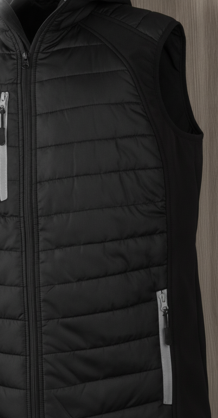 Ανδρικό Αμάνικο Μπουφάν Softshell R238X Result Black Grey ανδρικά Simple Wear