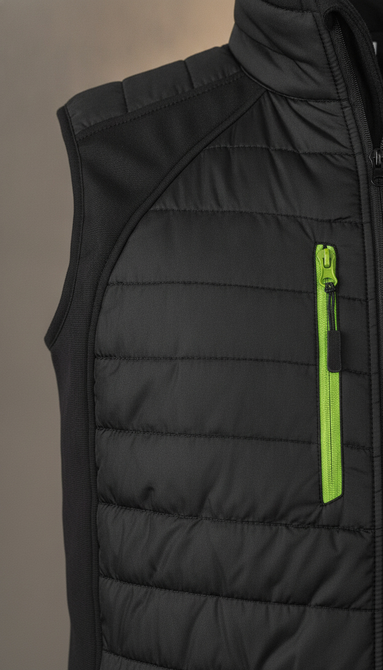 Ανδρικό Αμάνικο Μπουφάν Softshell R238X Result Black Lime ανδρικά Simple Wear