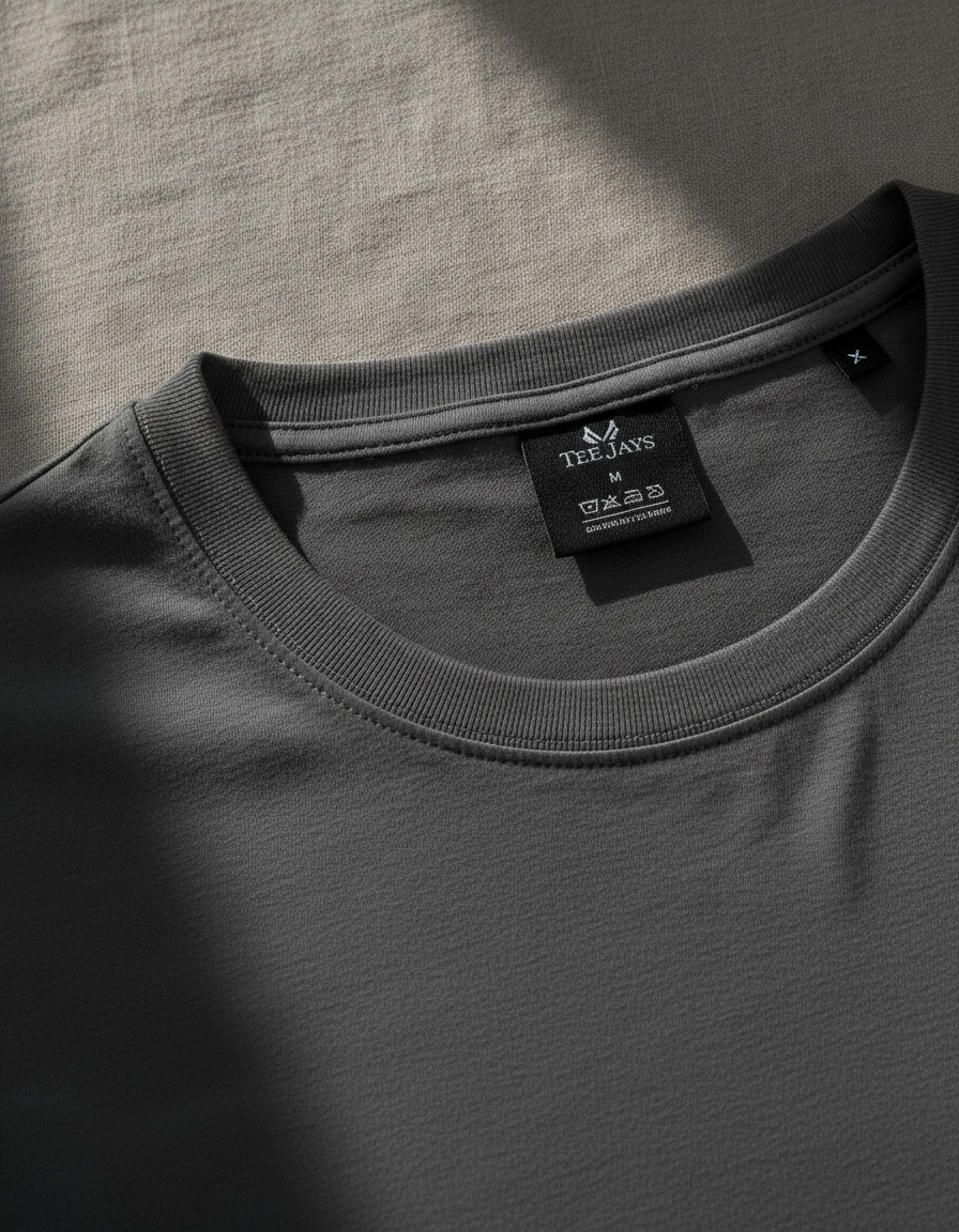 T-Shirt 8000 Tee Jays Sof-Tee Powder Grey ανδρικά Basic T-Shirts Simple Wear Μπλουζάκια κοντομάνικα