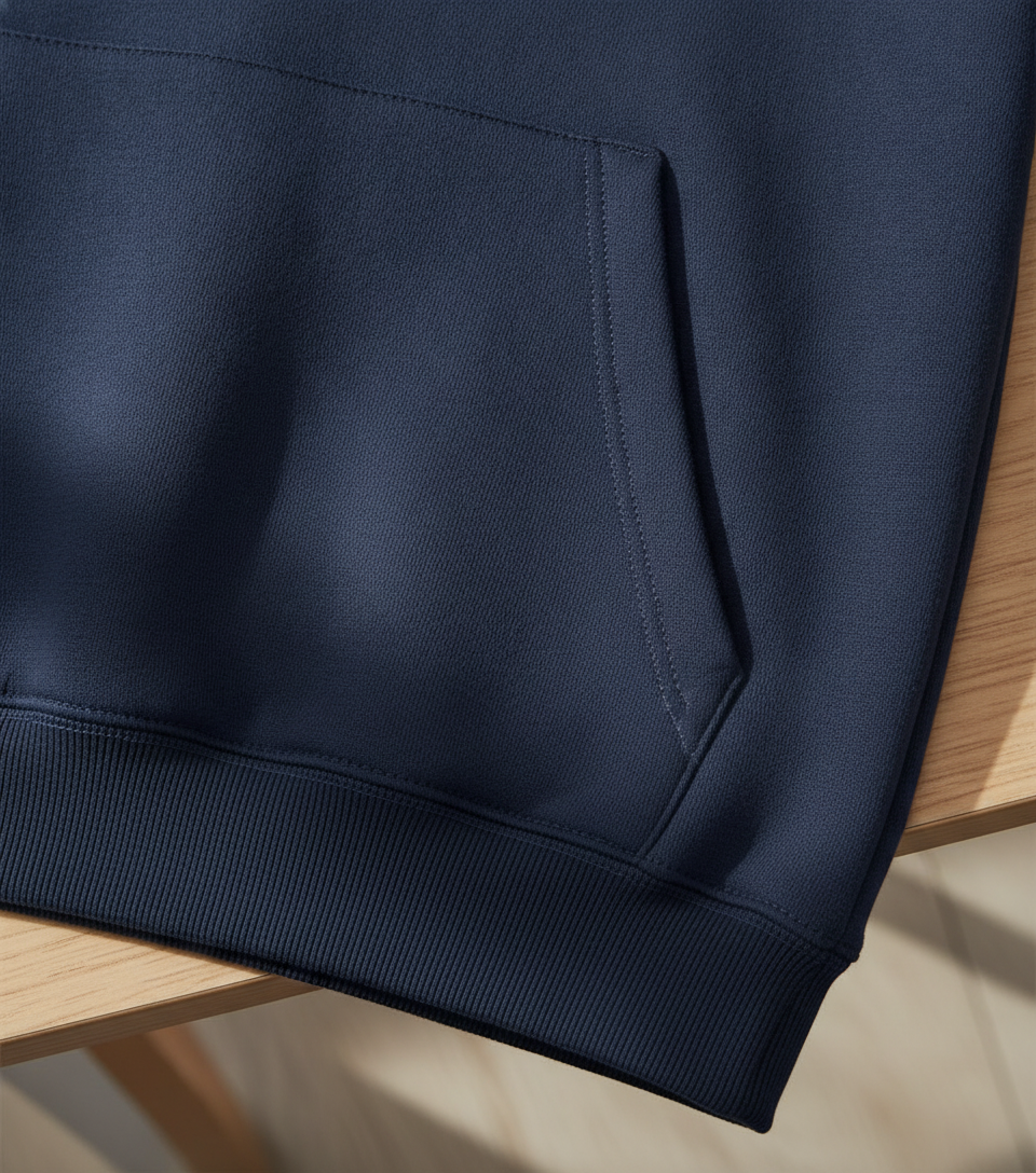 Φούτερ Hoodie Wu620 B C Navy ανδρικά Simple Wear