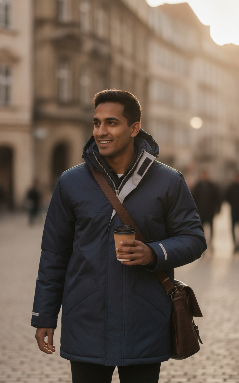 Μπουφάν Winter Parka R207X Result Navy ανδρικά Simple Wear
