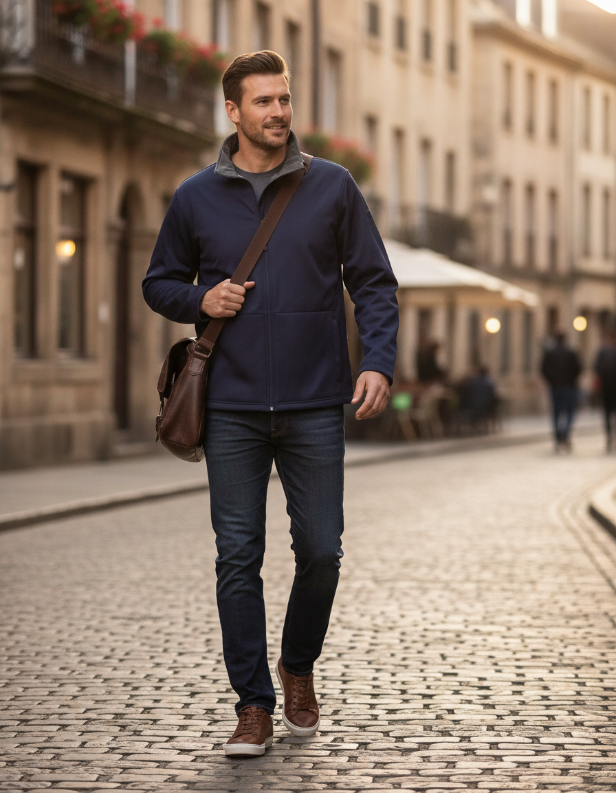 Μπουφάν Softshell R209M Result Core Navy ανδρικά Simple Wear