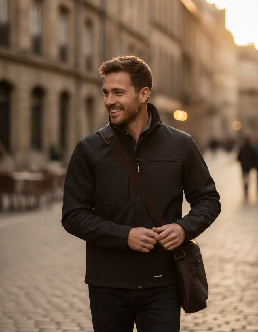 Black ανδρικά Μπουφάν Simple Wear