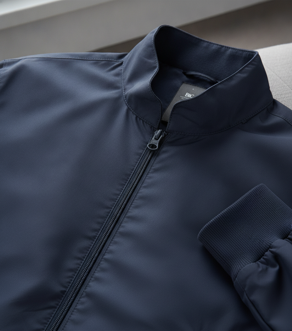 Ανδρικό Μπουφάν με Κουκούλα Jm963 B C Trooper Men Navy Neon Green ανδρικά Simple Wear