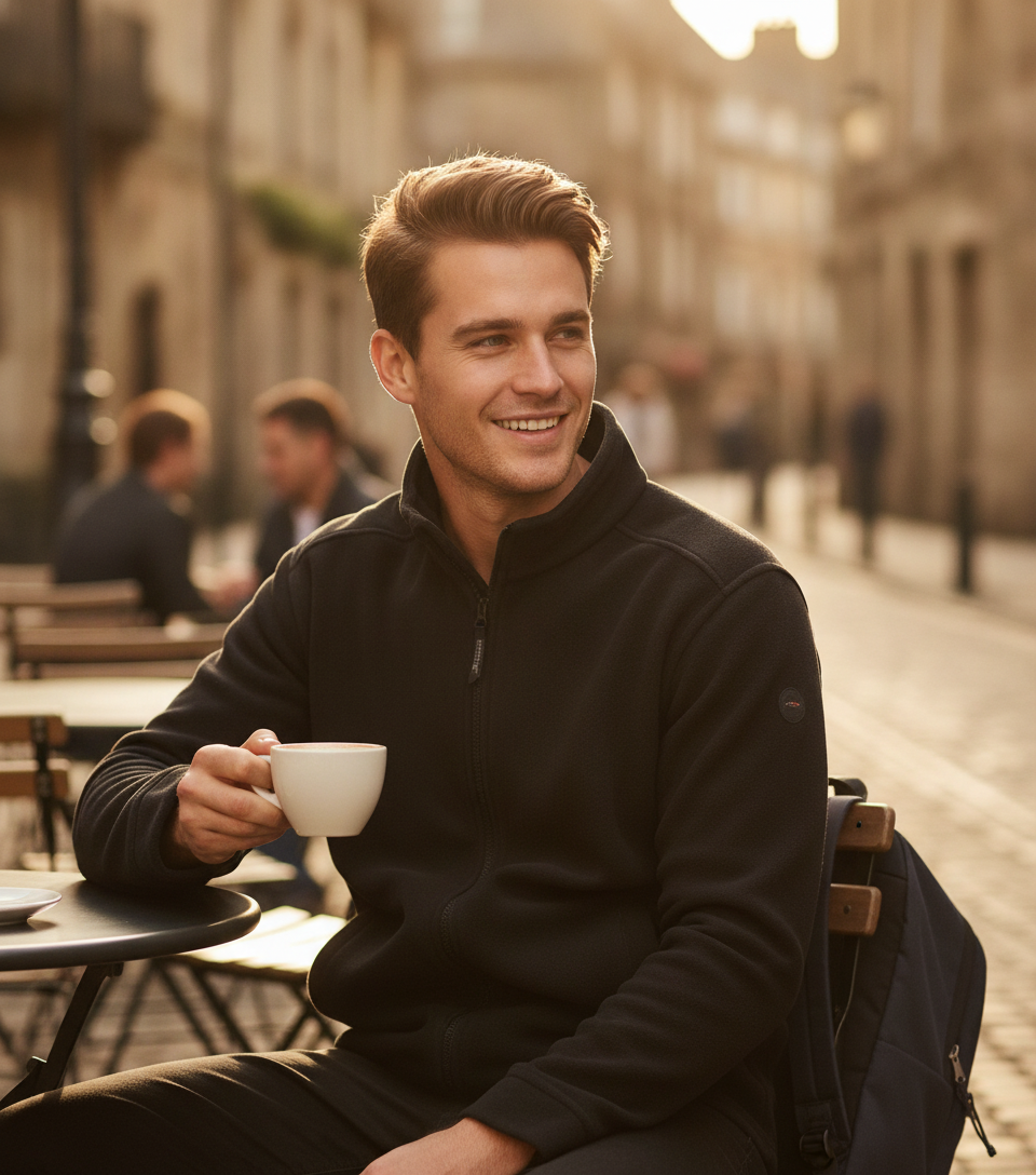 Ανδρική Ζακέτα Fleece Trf581 Regatta Thor 300 Black ανδρικά Μπουφάν Simple Wear