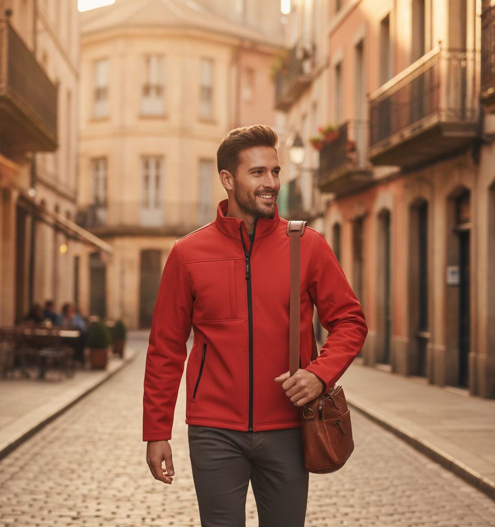 Ανδρικό Μπουφάν Softshell Tra688 Regatta Great Outdoors Octagon Ii Classic Red Black ανδρικά Simple Wear
