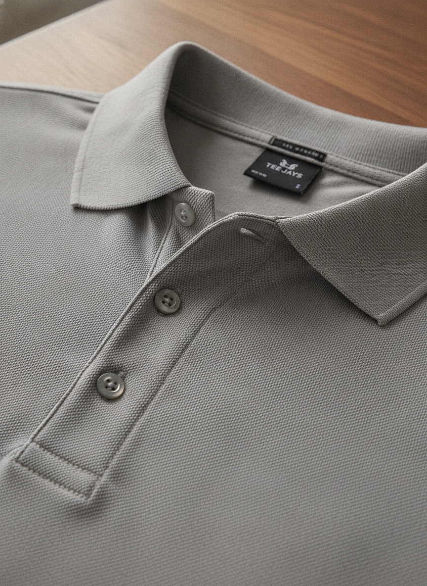 Ανδρική Μπλούζα Polo 1405 Tee Jays Luxury Stretch Stone ανδρικά Μπλούζες Simple Wear