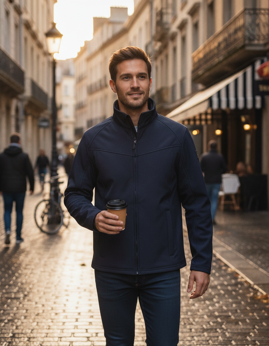 Μπουφάν Softshell Tra642 Regatta Uproar Navy ανδρικά Simple Wear