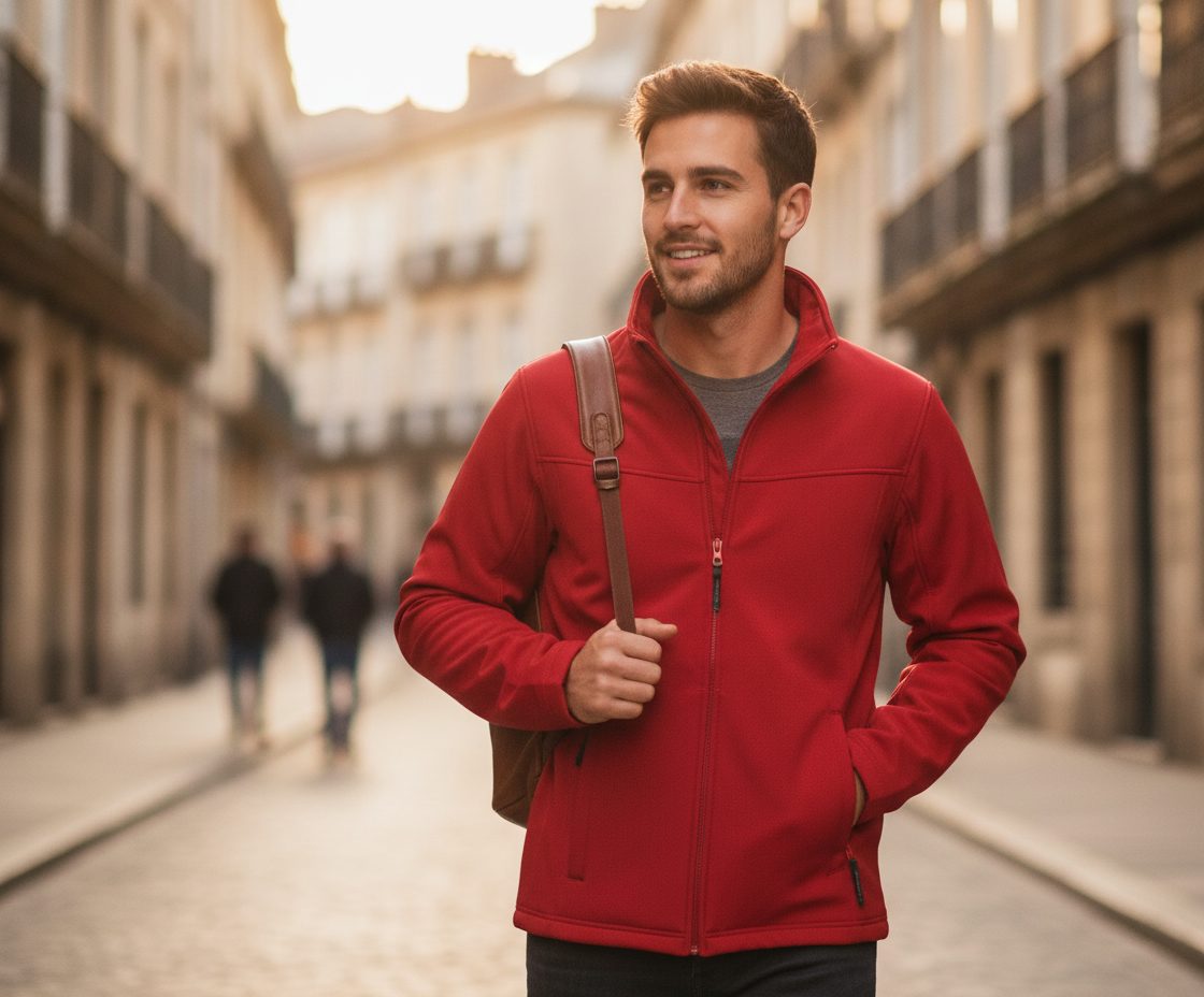 Μπουφάν Softshell Tra642 Regatta Uproar Classic Red Seal Grey ανδρικά Simple Wear