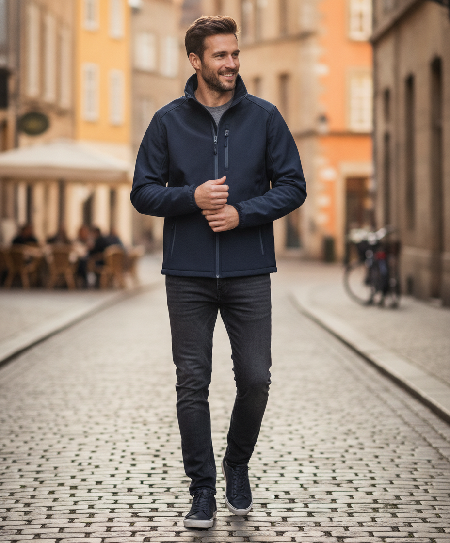Ανδρικό Μπουφάν Softshell R231M Result Core Navy ανδρικά Simple Wear