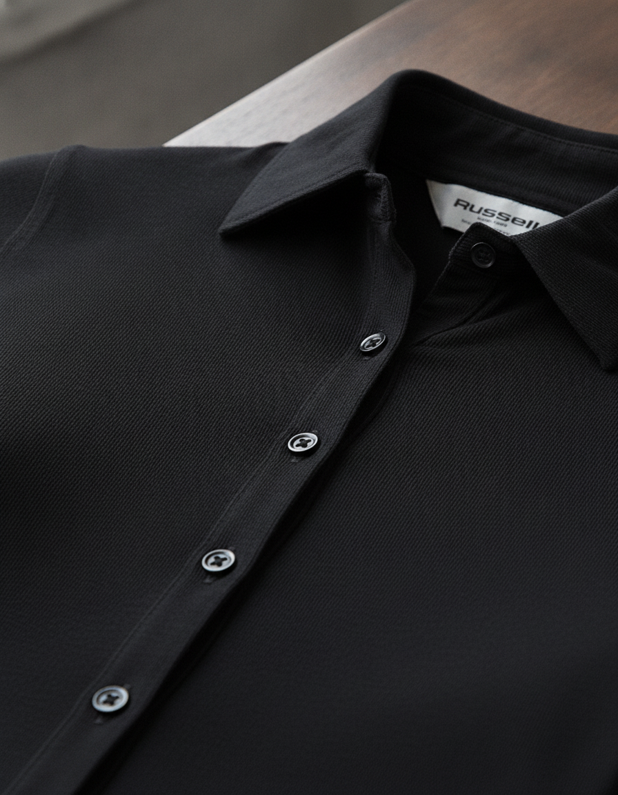 Γυναικείο Πουκάμισο Stretch Russell R-993F-0 Black Outlet γυναικεία Simple Wear