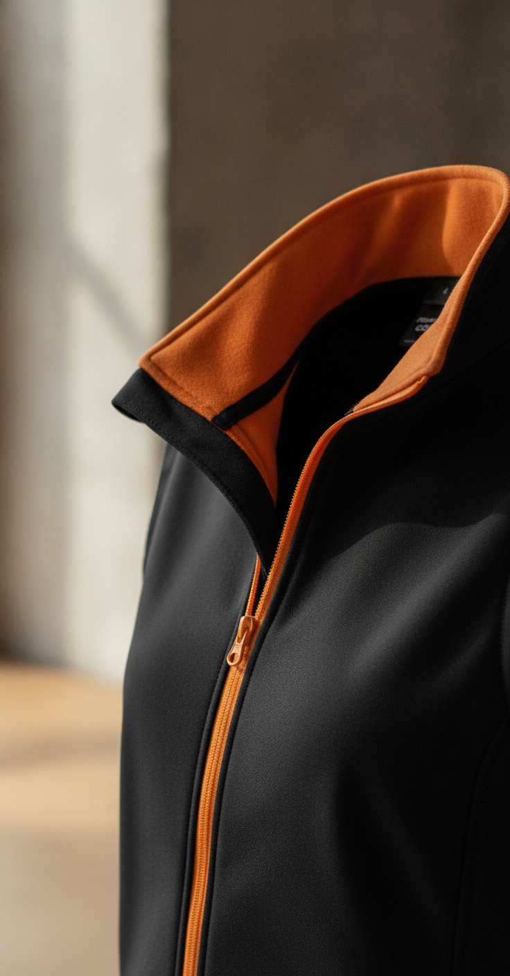 Γυναικείο Αμάνικο Μπουφάν Softshell R232F Result Core Black/Orange