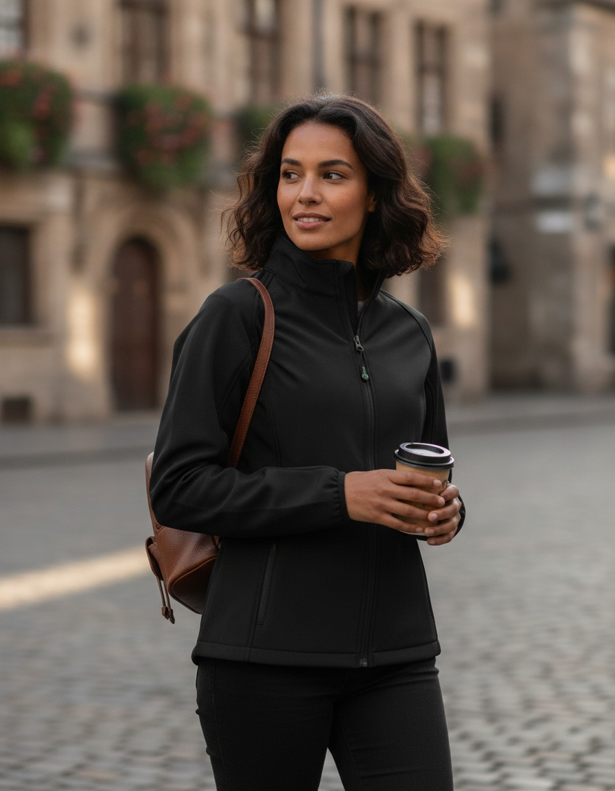 Γυναικείο Τζάκετ R901F Result Recycled 2-Layer Softshell Black