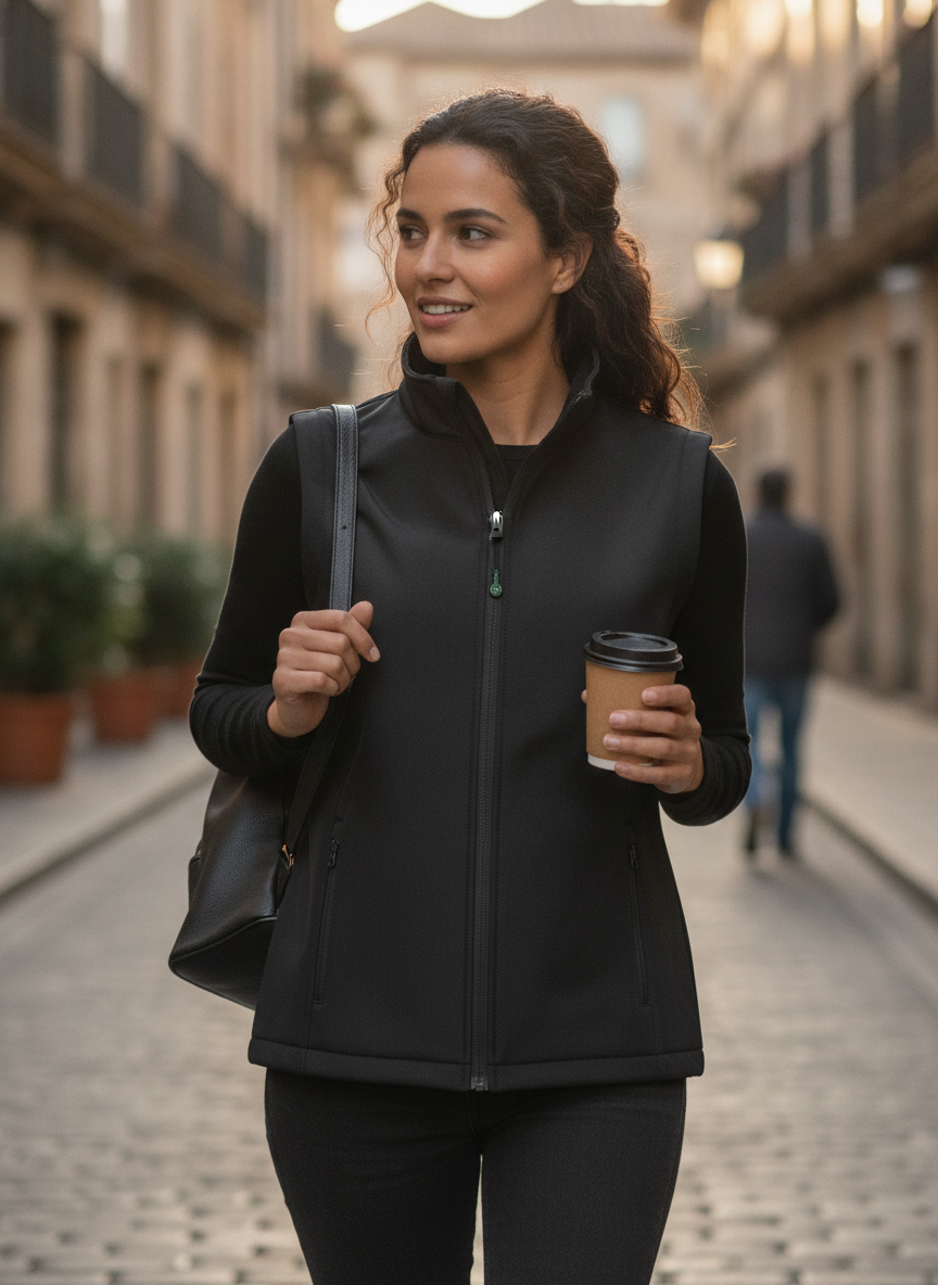 Γυναικείο Αμάνικο Softshell R902F Result Recycled 2-Layer Black
