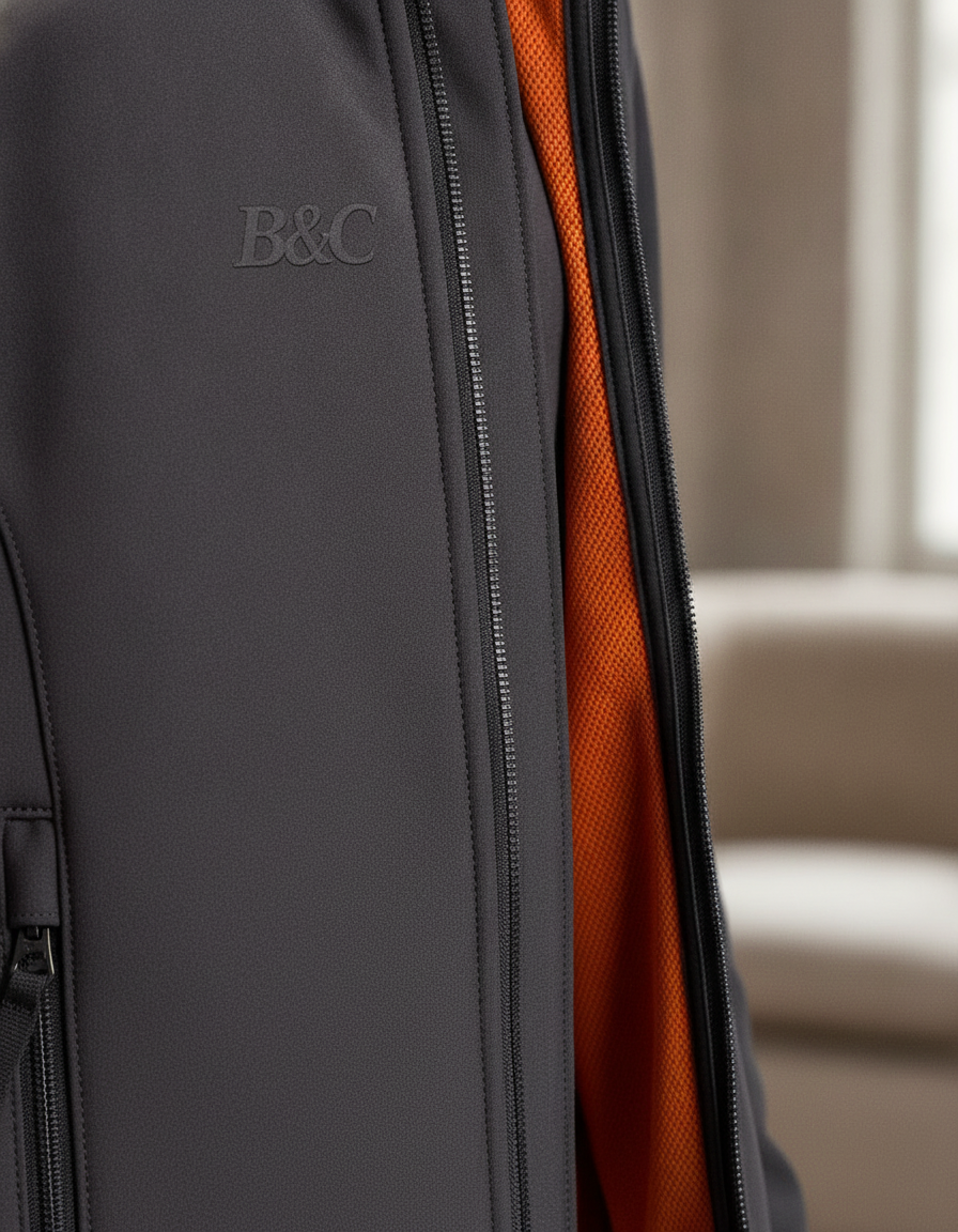 Γυναικείο Μπουφάν Softshell JWI63 B&C ID.701 Softshell Wo. Dark Grey/Neon Orange