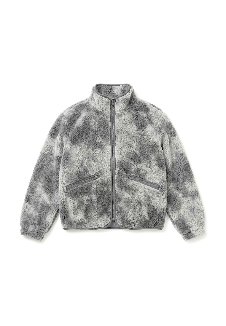 Γυναικείο Μπουφάν Ladies Printed Sherpa Jacket με Μοναδικό Σχέδιο Tb8505-22940 Urban Classics Greytiedye γυναικεία Simple Wear