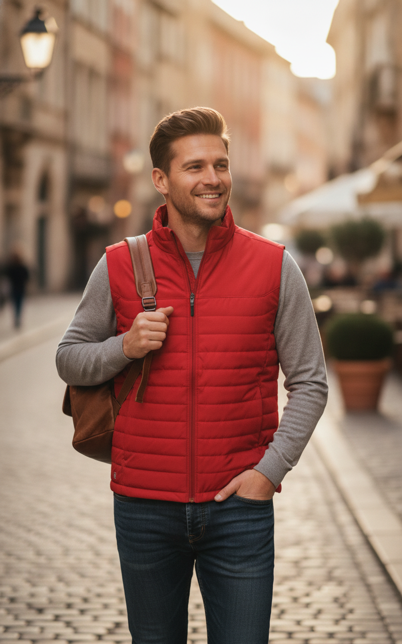 Ελαφρύ Αμάνικο Μπουφάν Kxv-1 Stormtech Nautilus Thermal Bodywarmer Bright Red ανδρικά Simple Wear