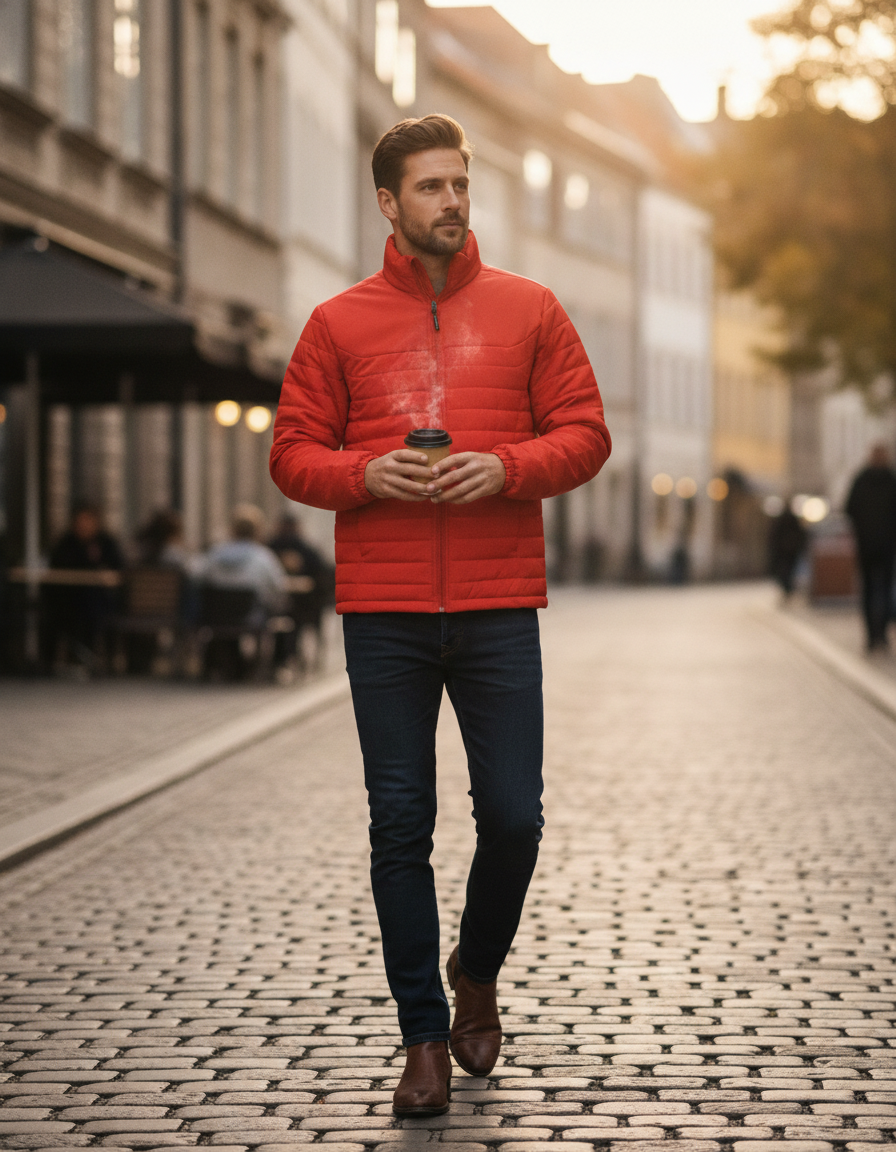 Ελαφρύ Καπιτονέ Μπουφάν Qx-1 Stormtech Nautilus Thermal Jacket Bright Red ανδρικά Simple Wear