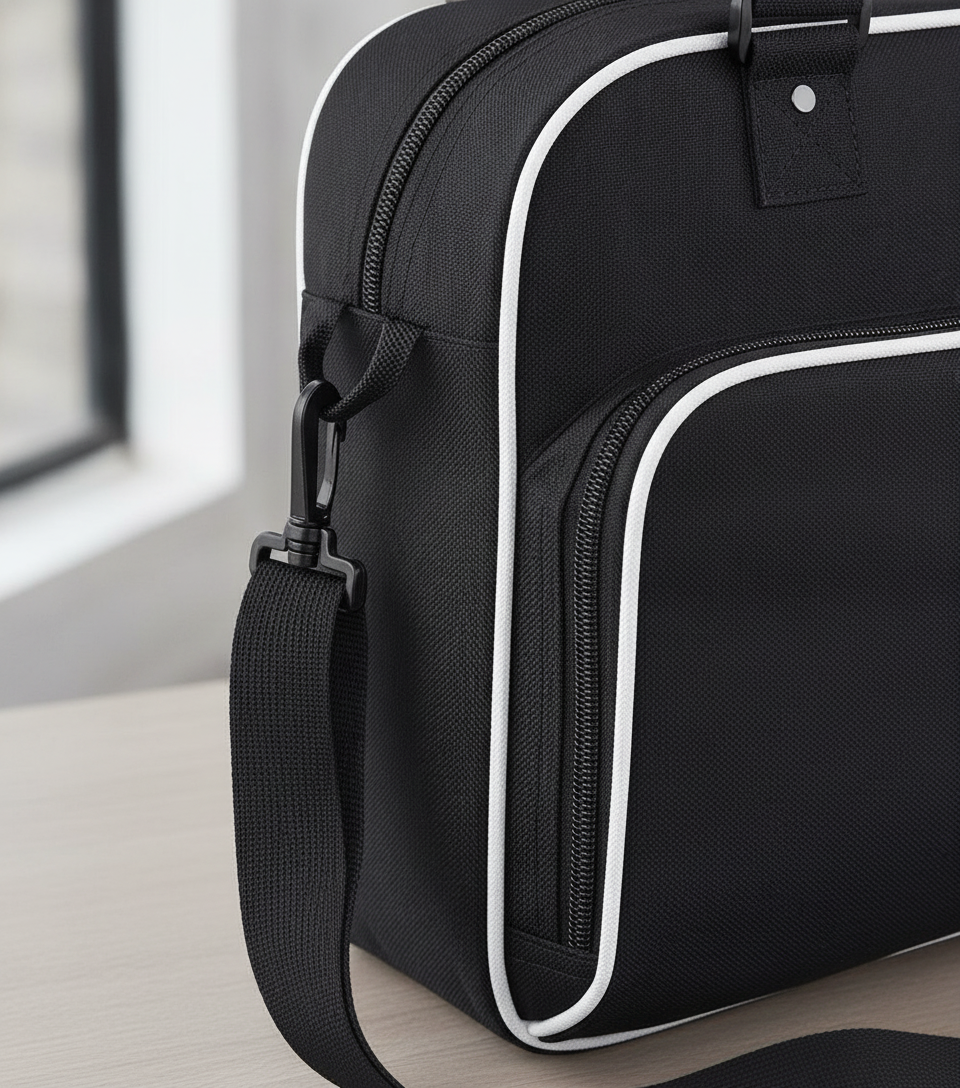 Αθλητική Τσάντα Junior Dance Bag Bg145 Bagbase 15L Ρετρό Style Black White Είδη Ταξιδιου Τσαντάκια Simple Wear