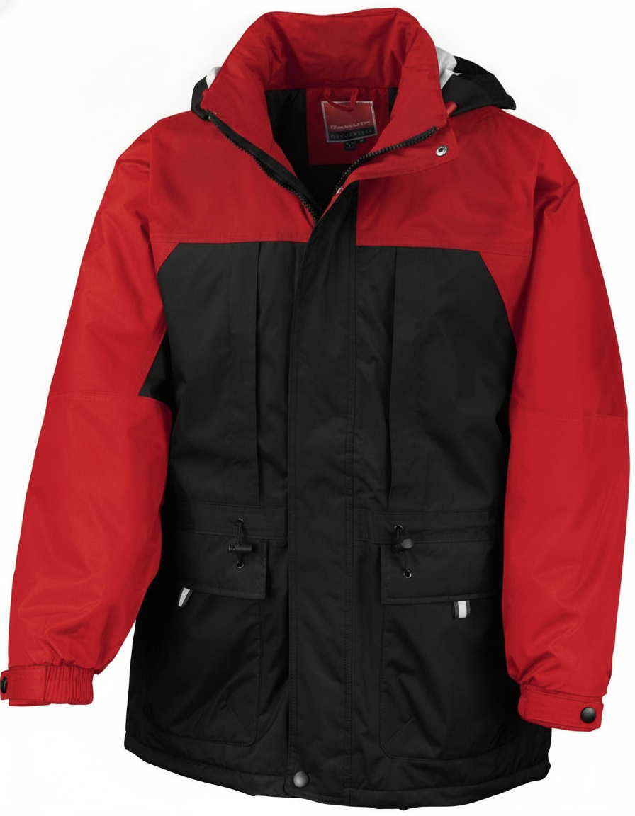 Μπουφάν Winter Result R065X Black Red Outlet ανδρικά Simple Wear