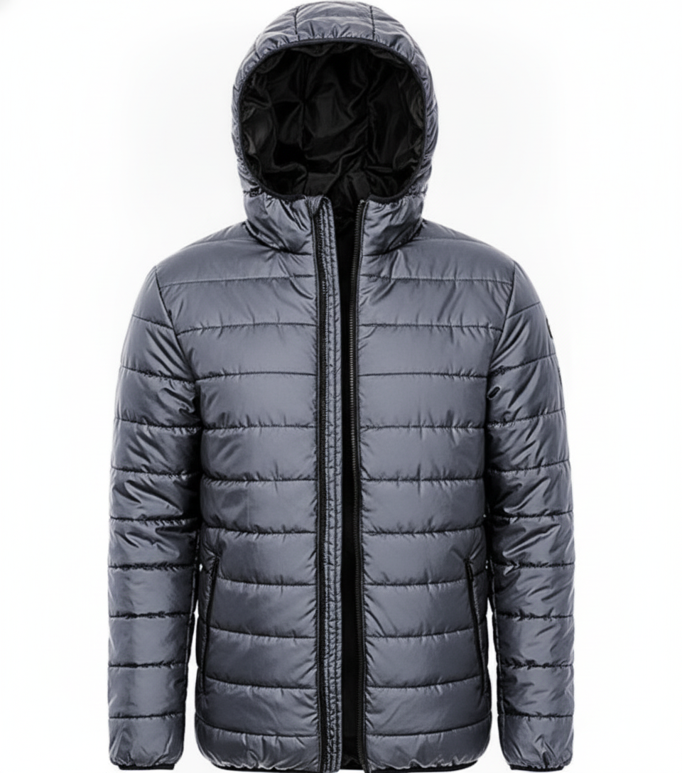 Ανδρικό Μπουφάν Padded R233M Result Frost Grey Black ανδρικά Simple Wear