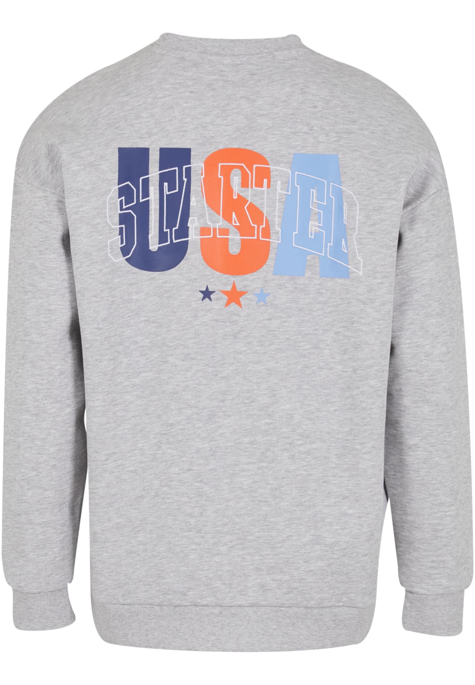 Άνετο Φούτερ Starter Usa Crew Neck με Στρογγυλή Λαιμόκοψη St432-03061 Black Label Heathergrey ανδρικά Simple Wear