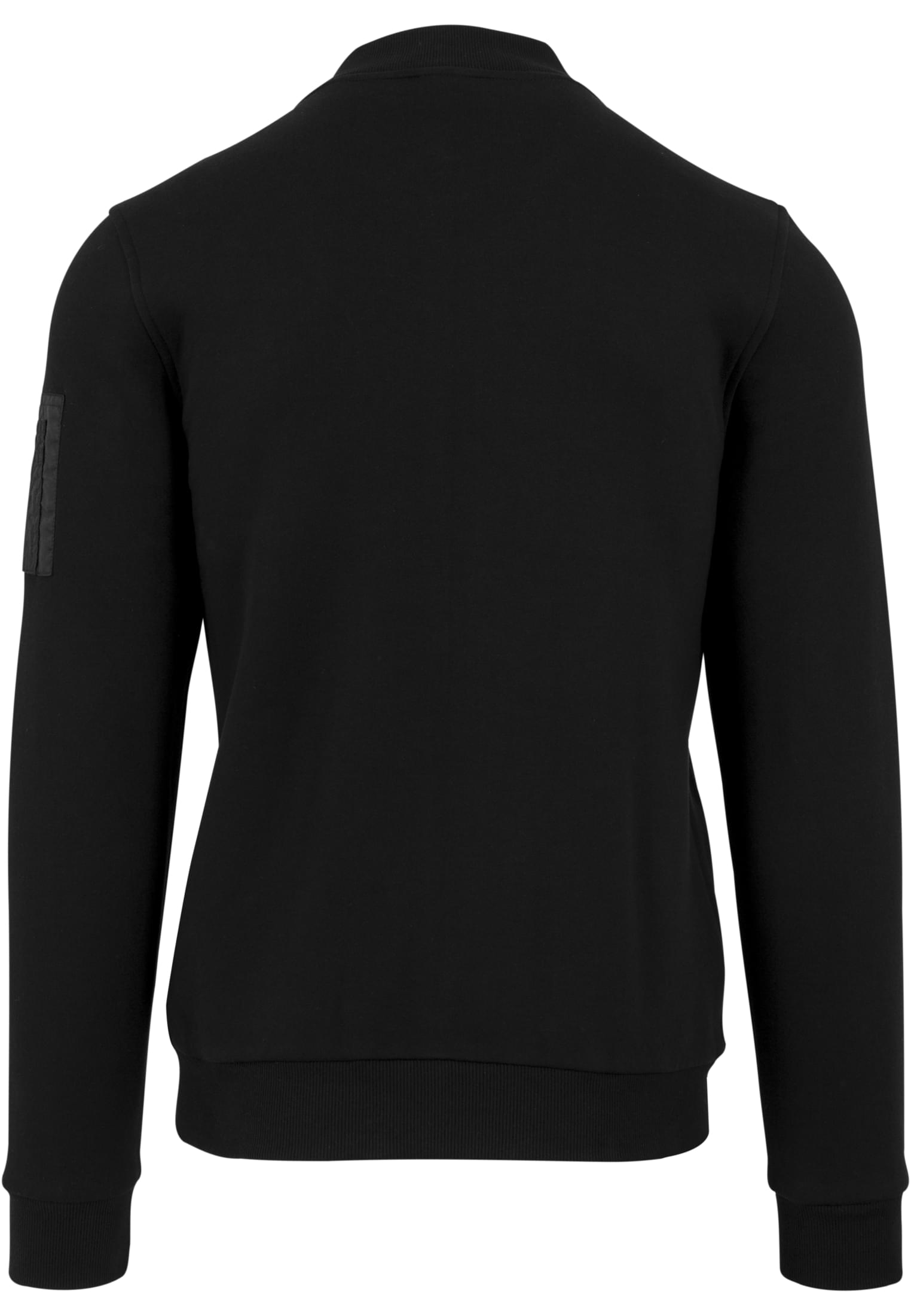 Sweat Bomber Jacket με Τσέπη Φερμουάρ Στον Ώμο Tb1409-00007 Urban Classics Black ανδρικά Μπουφάν Simple Wear