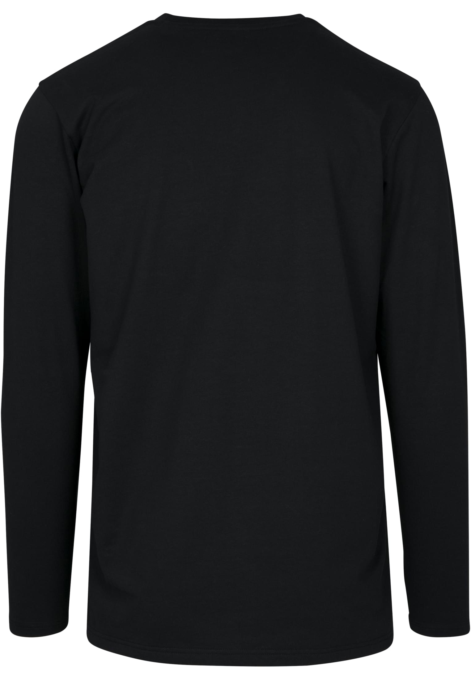 Άνετη Μπλούζα Stretch Terry Longsleeve με Στρογγυλή Λαιμόκοψη Tb2390-00007 Urban Classics Black ανδρικά Basic T-Shirts Simple Wear Μπλουζάκια 