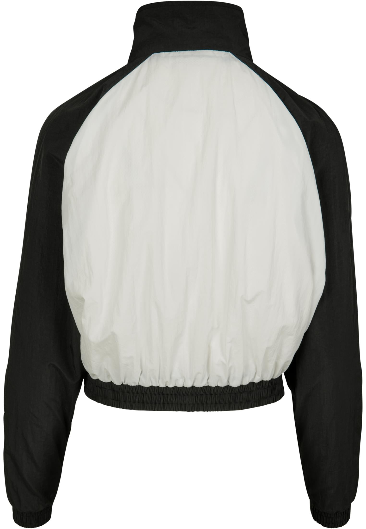 Αθλητικό Μπουφάν Ladies Short Raglan Crinkle Batwing με Φαρδιά Μανίκια Tb2662-00050 Urban Classics Blk Wht γυναικεία Simple Wear
